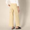 imageAmazon Essentials Womens HighRise RegularFit FullLength Cargo Khaki PantTan