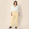 imageAmazon Essentials Womens HighRise RegularFit FullLength Cargo Khaki PantTan