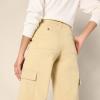 imageAmazon Essentials Womens HighRise RegularFit FullLength Cargo Khaki PantTan