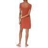 imageAmazon Essentials Womens Jersey RegularFit BalletBack tShirt Dress Previously Daily RitualTerracotta