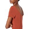 imageAmazon Essentials Womens Jersey RegularFit BalletBack tShirt Dress Previously Daily RitualTerracotta