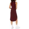 imageAmazon Essentials Womens Jersey RegularFit Sleeveless vNeck Midi Dress Previously Daily RitualDark Red