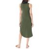 imageAmazon Essentials Womens Jersey RegularFit Sleeveless vNeck Midi Dress Previously Daily RitualForest Green