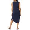 imageAmazon Essentials Womens Jersey RegularFit Sleeveless vNeck Midi Dress Previously Daily RitualNavy