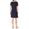 imageAmazon Essentials Womens Regular ShortSleeve VNeck Swing DressNavy