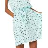 imageAmazon Essentials Womens Sleeveless RelaxedFit Woven Shirt DressAqua Blue Poppy