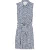 imageAmazon Essentials Womens Sleeveless RelaxedFit Woven Shirt DressBlue White Petal