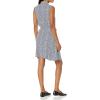 imageAmazon Essentials Womens Sleeveless RelaxedFit Woven Shirt DressBlue White Petal