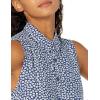 imageAmazon Essentials Womens Sleeveless RelaxedFit Woven Shirt DressBlue White Petal
