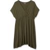 imageAmazon Essentials Womens Surplice Dress Available in Plus SizeDark Olive
