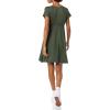 imageAmazon Essentials Womens Surplice Dress Available in Plus SizeDark Olive