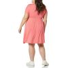 imageAmazon Essentials Womens Surplice Dress Available in Plus SizeHot Pink