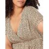 imageAmazon Essentials Womens Surplice Dress Available in Plus SizeLeopard