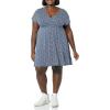 imageAmazon Essentials Womens Surplice Dress Available in Plus SizeNavy Animal Print