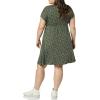 imageAmazon Essentials Womens Surplice Dress Available in Plus SizeOlive Dots