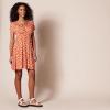 imageAmazon Essentials Womens Surplice Dress Available in Plus SizeRed Floral Print