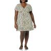 imageAmazon Essentials Womens Surplice Dress Available in Plus SizeTan Animal Print
