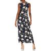 imageAmazon Essentials Womens Tank Waisted Maxi Dress Available in Plus SizeNavy Tropical