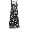 imageAmazon Essentials Womens Tank Waisted Maxi Dress Available in Plus SizeNavy Tropical