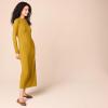 imageAmazon Essentials Womens Wide Rib Open Back Long Sleeve Dress Previously Daily RitualBrown