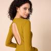 imageAmazon Essentials Womens Wide Rib Open Back Long Sleeve Dress Previously Daily RitualBrown