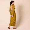 imageAmazon Essentials Womens Wide Rib Open Back Long Sleeve Dress Previously Daily RitualBrown
