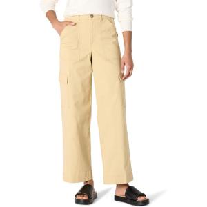 imageAmazon Essentials Womens HighRise RegularFit FullLength Cargo Khaki PantTan