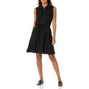 imageAmazon Essentials Womens Sleeveless RelaxedFit Woven Shirt DressBlack