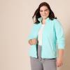 imageAmazon Essentials Womens ClassicFit FullZip Polar Soft Fleece Jacket Available in Plus SizeAqua Blue