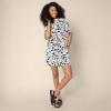 imageAmazon Essentials Womens HighRise RelaxedFit Fluid Twill PullOn Short Shirt Sold SeparatelyBlack Ivory Folk Floral