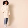 imageAmazon Essentials Womens Oversized Teddy Sherpa Coat Previously GoodthreadsBeige Ivory Buffalo Plaid