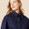 imageAmazon Essentials Womens RegularFit Midweight Cotton Twill JacketNavy