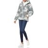 imageAmazon Essentials Womens Heavyweight LongSleeve Hooded Puffer Coat  Discontinued ColorsBlack White Marble Print