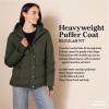imageAmazon Essentials Womens Heavyweight Quilted LongSleeve Hooded Puffer Coat Available in Plus SizeBurgundy