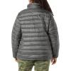 imageAmazon Essentials Womens Lightweight LongSleeve WaterResistant Packable Puffer Jacket Available in Plus SizeCharcoal Heather