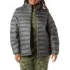 imageAmazon Essentials Womens Lightweight LongSleeve WaterResistant Packable Puffer Jacket Available in Plus SizeCharcoal Heather