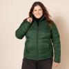 imageAmazon Essentials Womens Lightweight LongSleeve WaterResistant Packable Puffer Jacket Available in Plus SizeDark Green