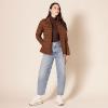 imageAmazon Essentials Womens Lightweight LongSleeve WaterResistant Packable Puffer Jacket Available in Plus SizeDark Toffee Brown