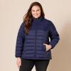 imageAmazon Essentials Womens Lightweight LongSleeve WaterResistant Packable Puffer Jacket Available in Plus SizeNavy