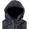 imageAmazon Essentials Womens Lightweight Quilted FullZip WaterResistant SherpaLined Hooded Puffer JacketBlack Leafy Floral