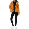 imageAmazon Essentials Womens Lightweight Quilted FullZip WaterResistant SherpaLined Hooded Puffer JacketCamel