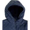 imageAmazon Essentials Womens Lightweight Quilted FullZip WaterResistant SherpaLined Hooded Puffer JacketNavy