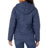 imageAmazon Essentials Womens Lightweight Quilted FullZip WaterResistant SherpaLined Hooded Puffer JacketNavy