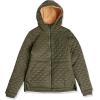 imageAmazon Essentials Womens Lightweight Quilted FullZip WaterResistant SherpaLined Hooded Puffer JacketOlive