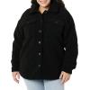 imageAmazon Essentials Womens Oversized Teddy Sherpa Shirt Jacket Previously GoodthreadsBlack