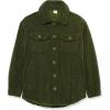 imageAmazon Essentials Womens Oversized Teddy Sherpa Shirt Jacket Previously GoodthreadsOlive