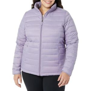 imageAmazon Essentials Womens Lightweight LongSleeve WaterResistant Packable Puffer Jacket Available in Plus SizeDusty Grape