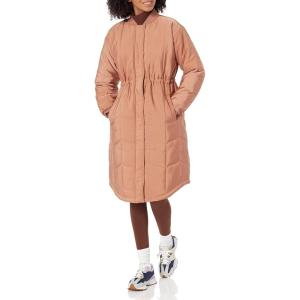 imageAmazon Essentials Womens Oversized Quilted Coat Available in Plus SizeLight Brown