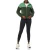 imageAmazon Essentials Womans Fleece ZipUp Sherpa JacketDark Green Sage Green Shearling