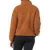 imageAmazon Essentials Womans Fleece ZipUp Sherpa JacketDark Tan